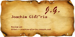 Joachim Glória névjegykártya
